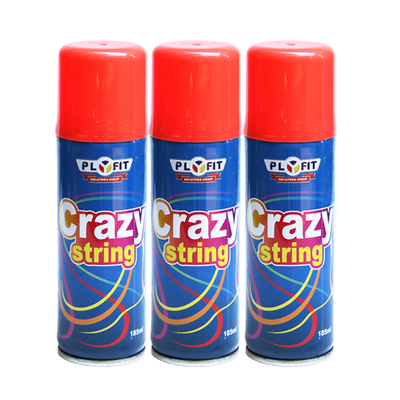 بخاخ الشريط المجنون Plyfit Party Silly String لحفلة عيد الميلاد المجيد