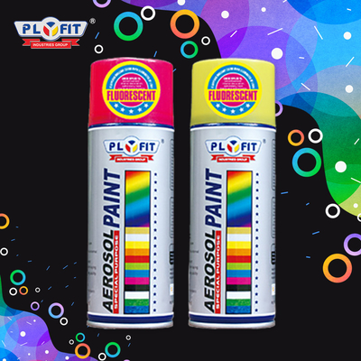 PLYFIT Metallic Aerosol Spray Paint LPG بدفع الخشب استخدام Graffit